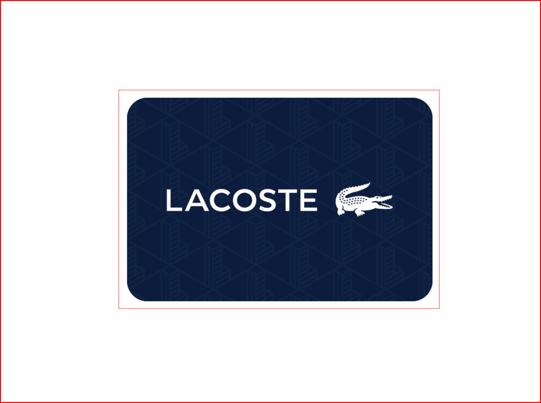 Carte Cadeau Lacoste
